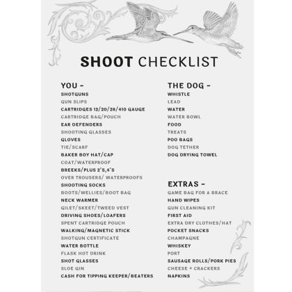 E50_SHOOT CHECKLIST